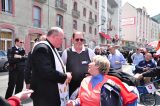 2011 Lourdes Pilgrimage - Archbishop Dolan with Malades (102/267)